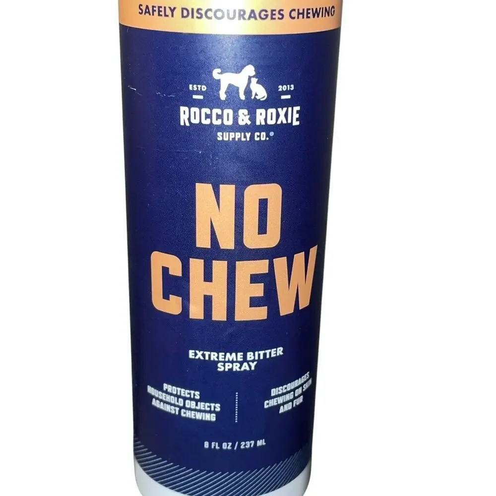Rocco & Roxie No Chew Extreme Bitter Spray Dogs Stop Chewing 8 oz Lot of 3 NEW